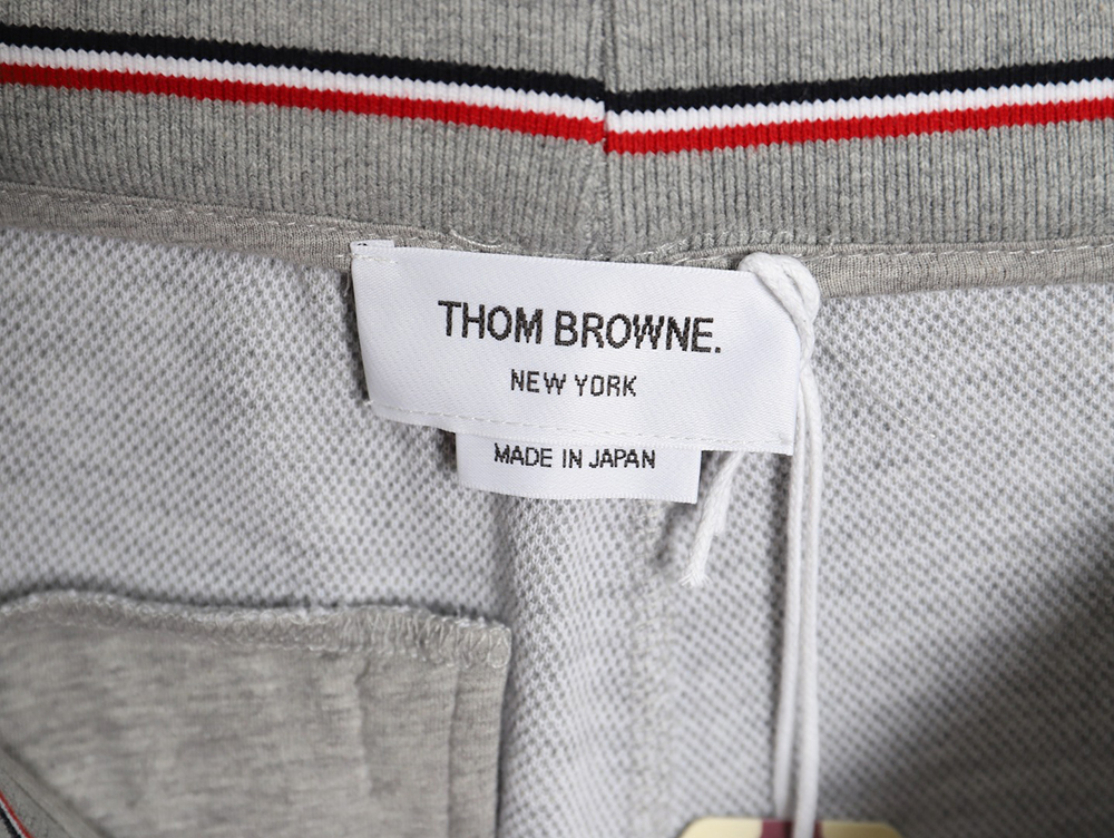 Thom Browne houndstooth jacquard striped shorts