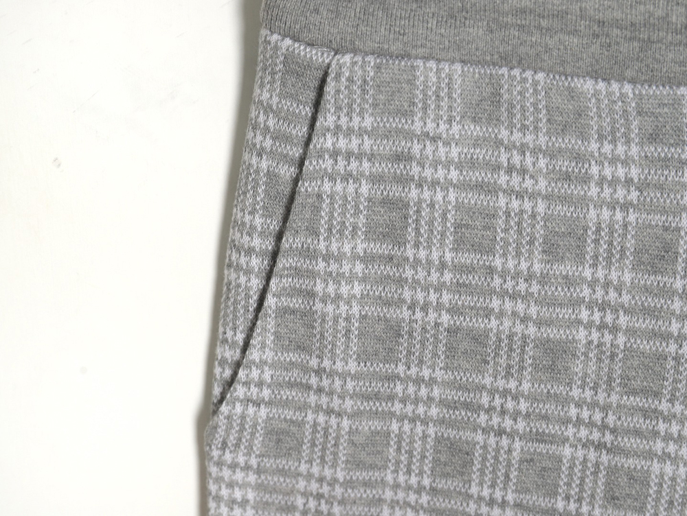 Thom Browne houndstooth jacquard striped shorts