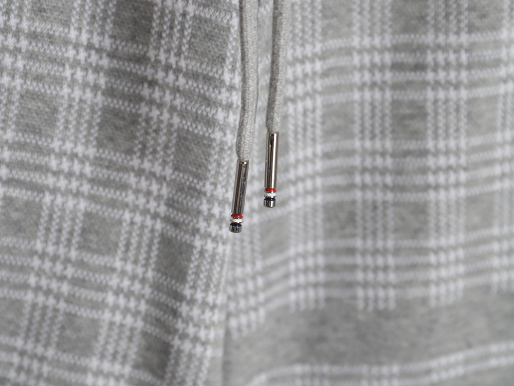 Thom Browne houndstooth jacquard striped shorts