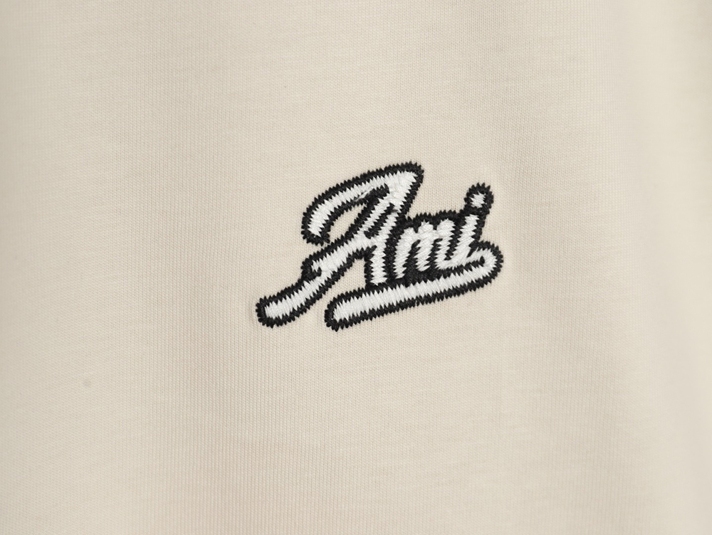 Ami chest embroidered logo short sleeve T-shirt