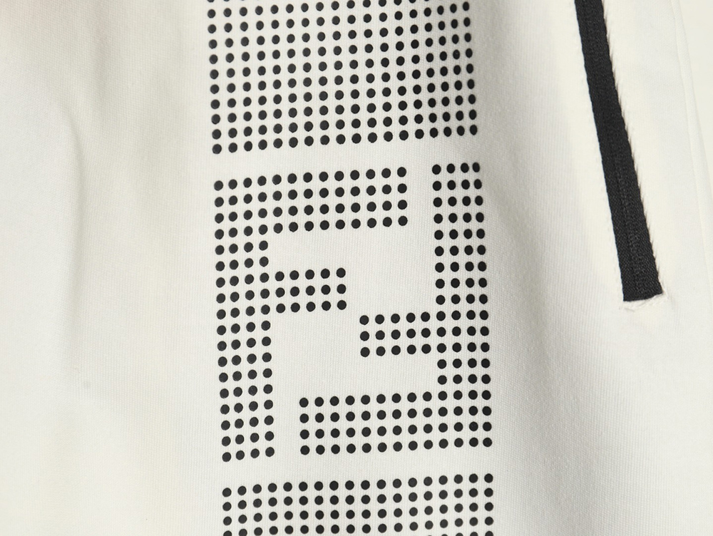 F**di single side polka dot double f shorts