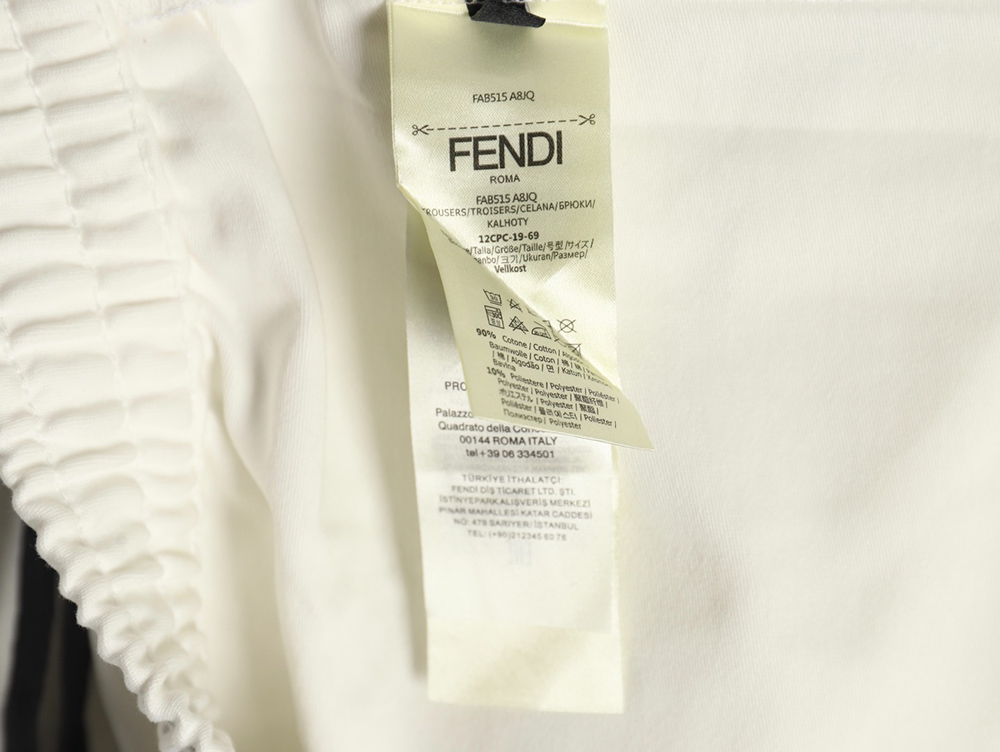 F**di single side polka dot double f shorts