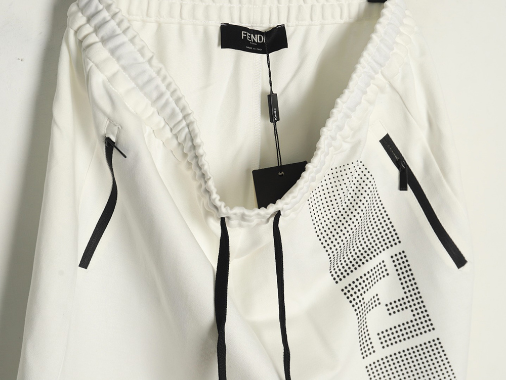 F**di single side polka dot double f shorts