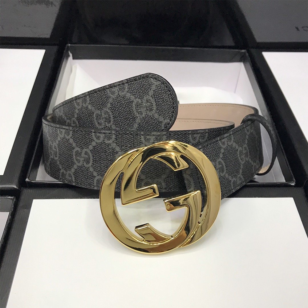 G*u*i gg belt with interlocking g buckle belts 411924 40mm