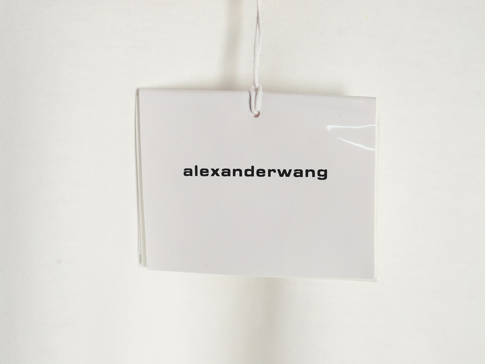 Alexander Wang hem foam letter short-sleeved T-shirt