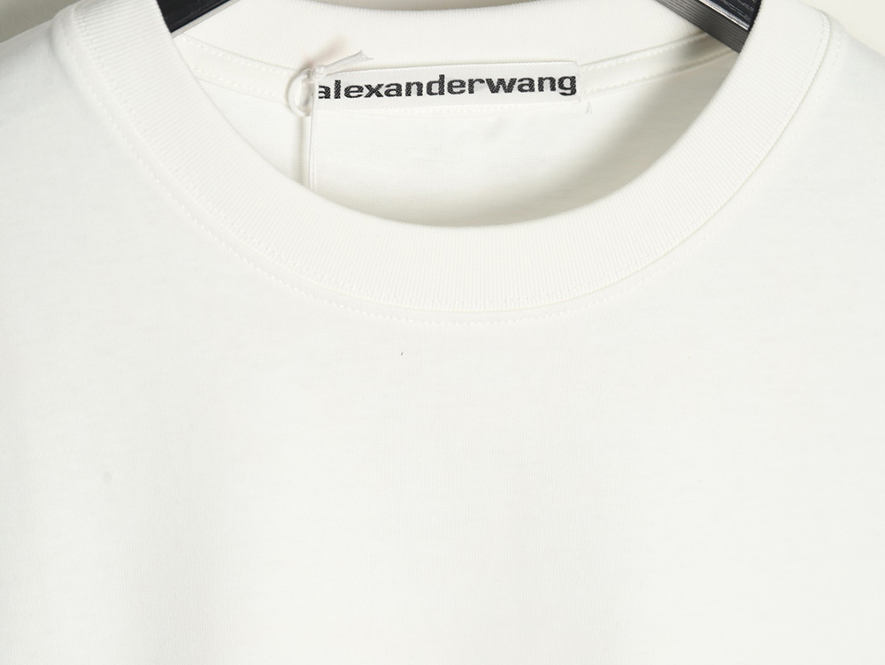 Alexander Wang hem foam letter short-sleeved T-shirt