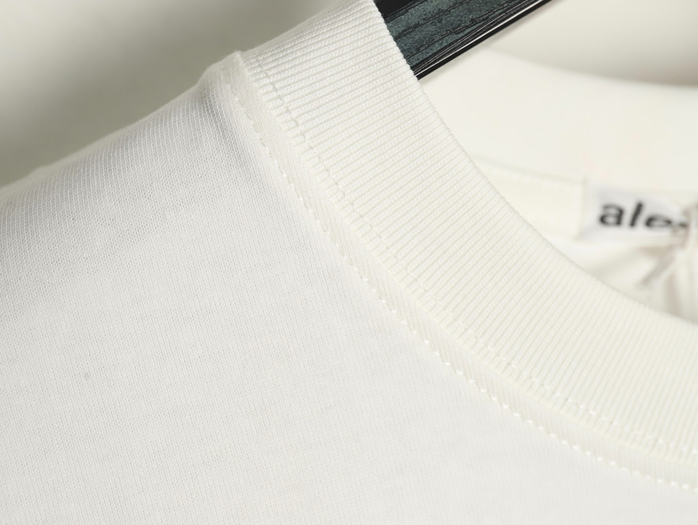 Alexander Wang hem foam letter short-sleeved T-shirt