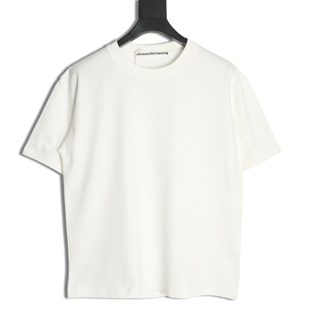 Alexander Wang hem foam letter short-sleeved T-shirt