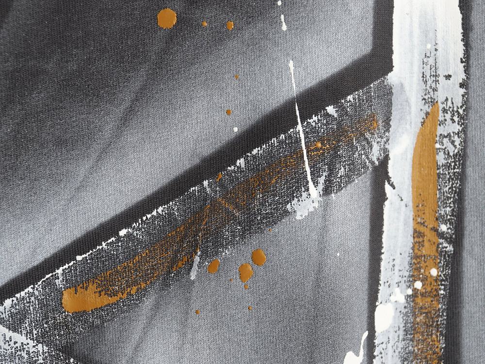 Ba*len*cia*ga washed hand-painted lettering round neck t-shirt