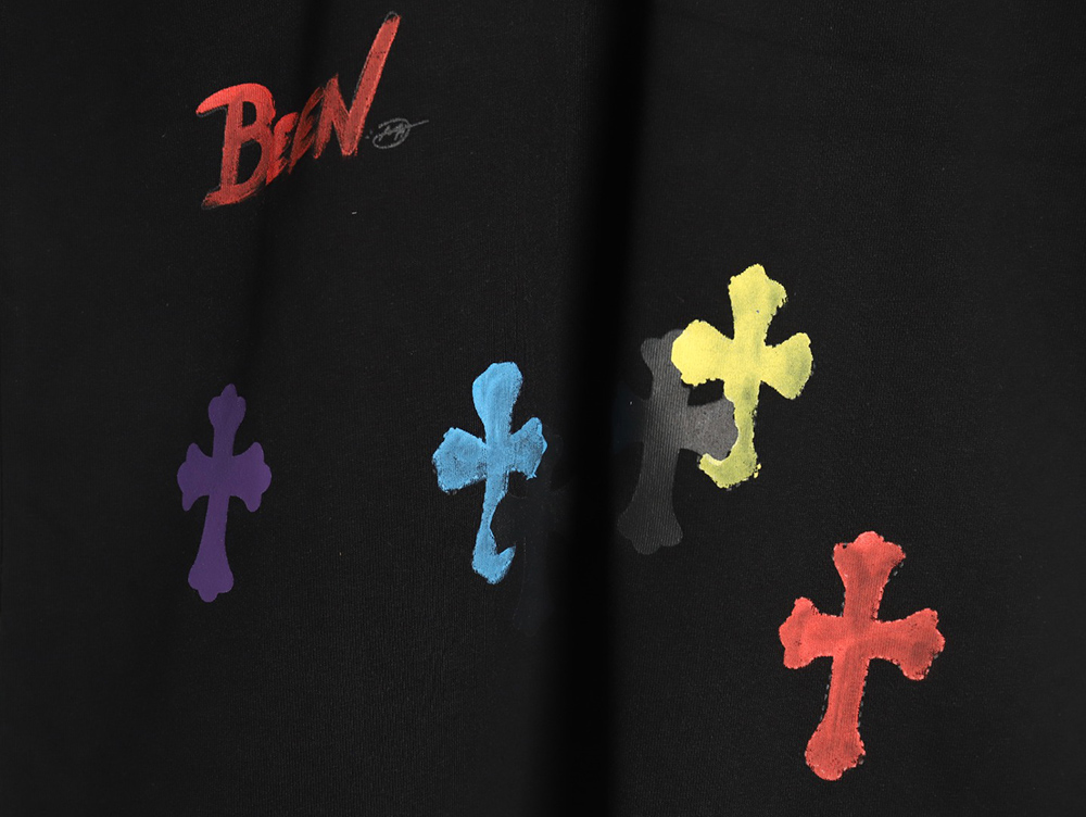 Ch**me He**ts painted cross short sleeve t-shirt