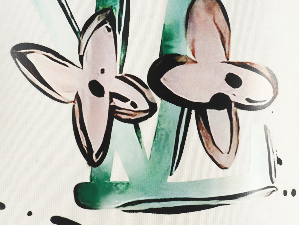 l0*is V*t0n chest cartoon short sleeve t-shirt