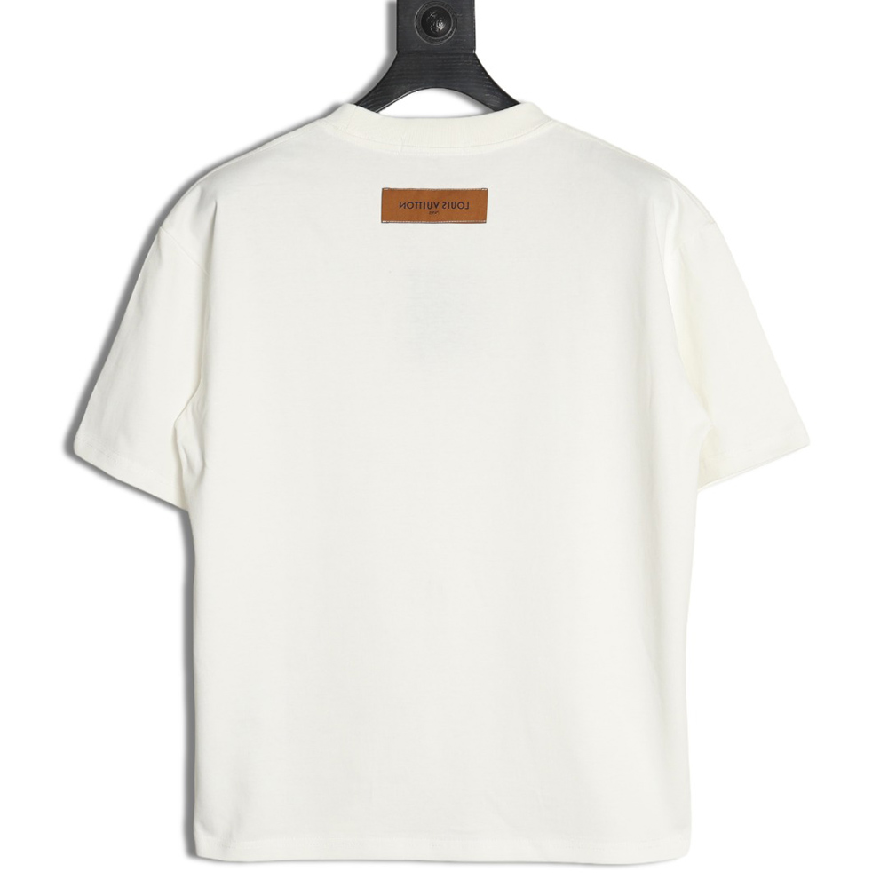 l0*is V*t0n chest cartoon short sleeve t-shirt