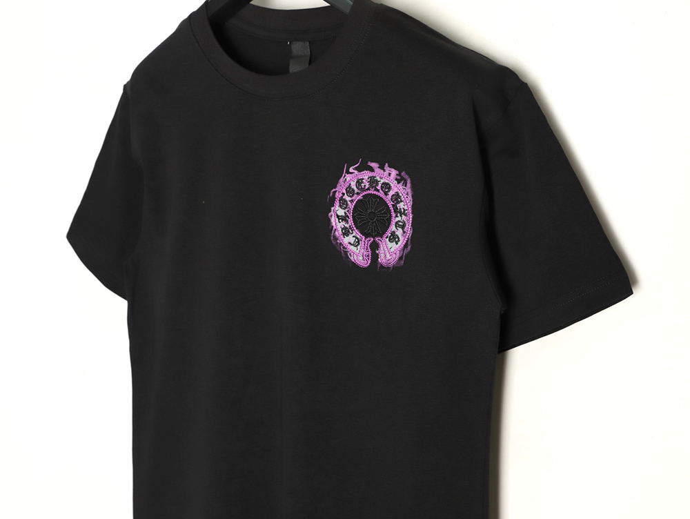 Ch**me He**ts purple horseshoe short sleeve t-shirt