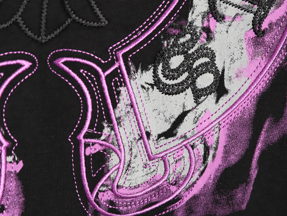 Ch**me He**ts purple horseshoe short sleeve t-shirt