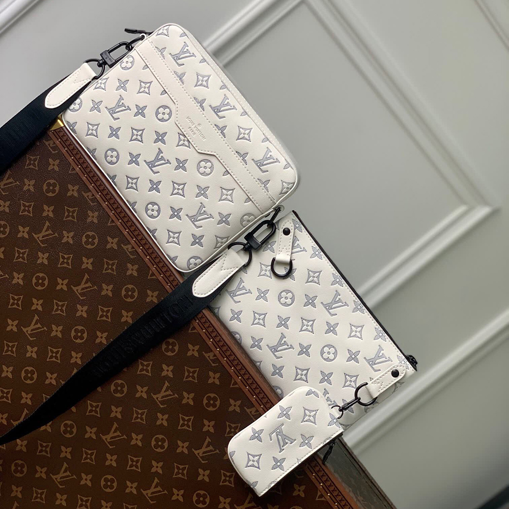 l0*is V*t0n trio messenger bags m24754 25*18.5*7cm