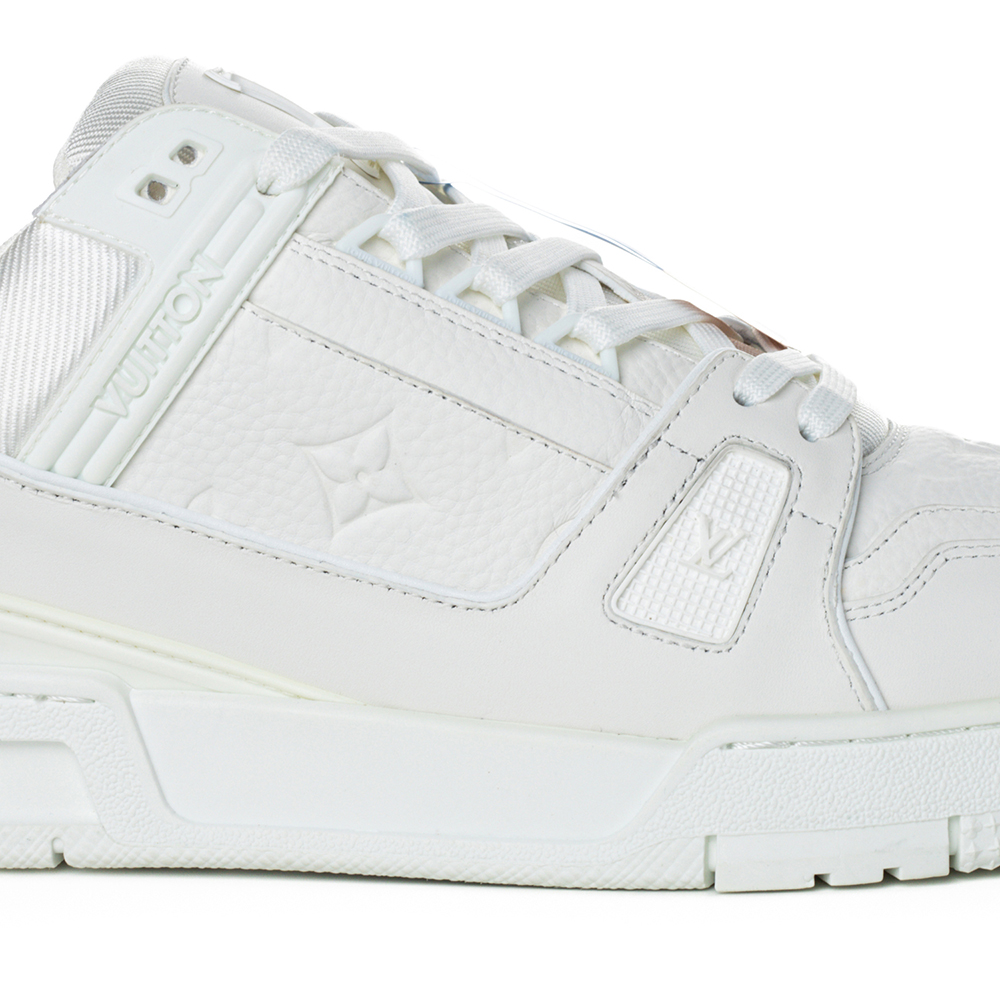 l0*is V*t0n trainer monogram  sneaker white