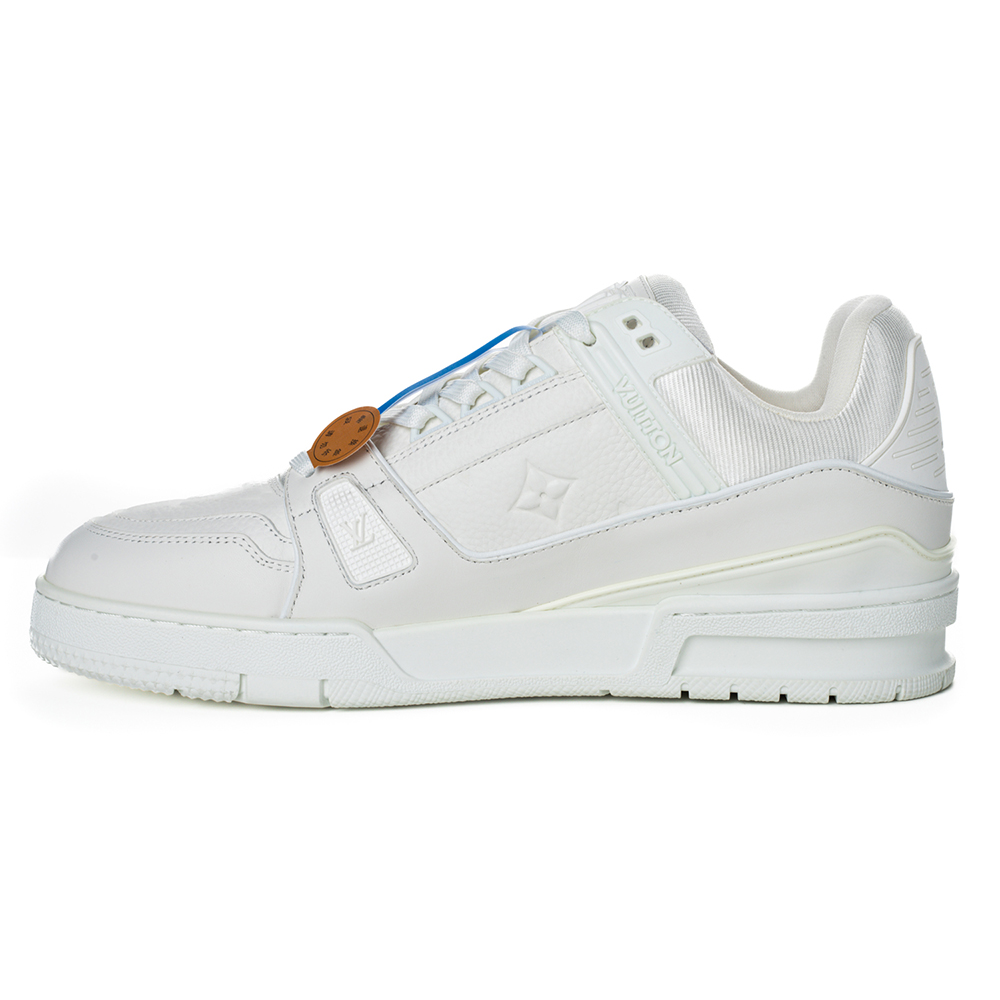 l0*is V*t0n trainer monogram  sneaker white