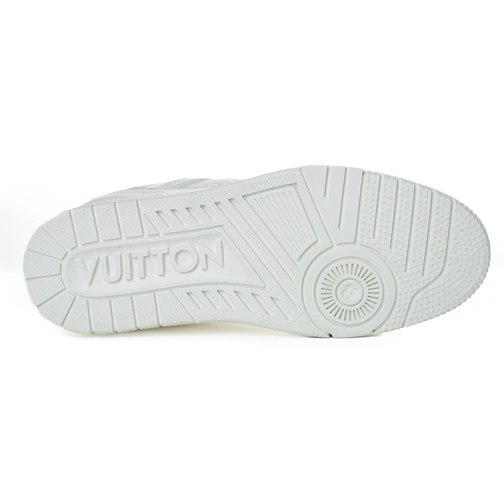 l0*is V*t0n trainer monogram  sneaker white