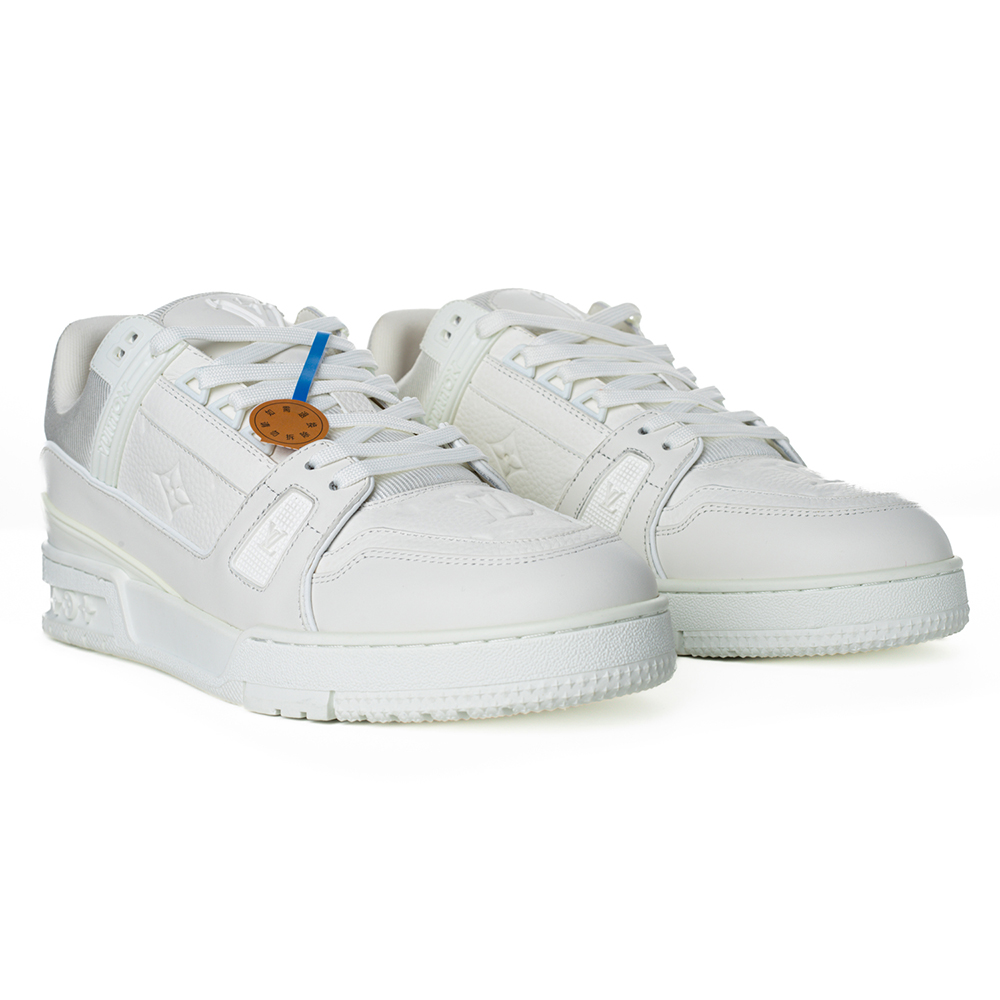 l0*is V*t0n trainer monogram  sneaker white