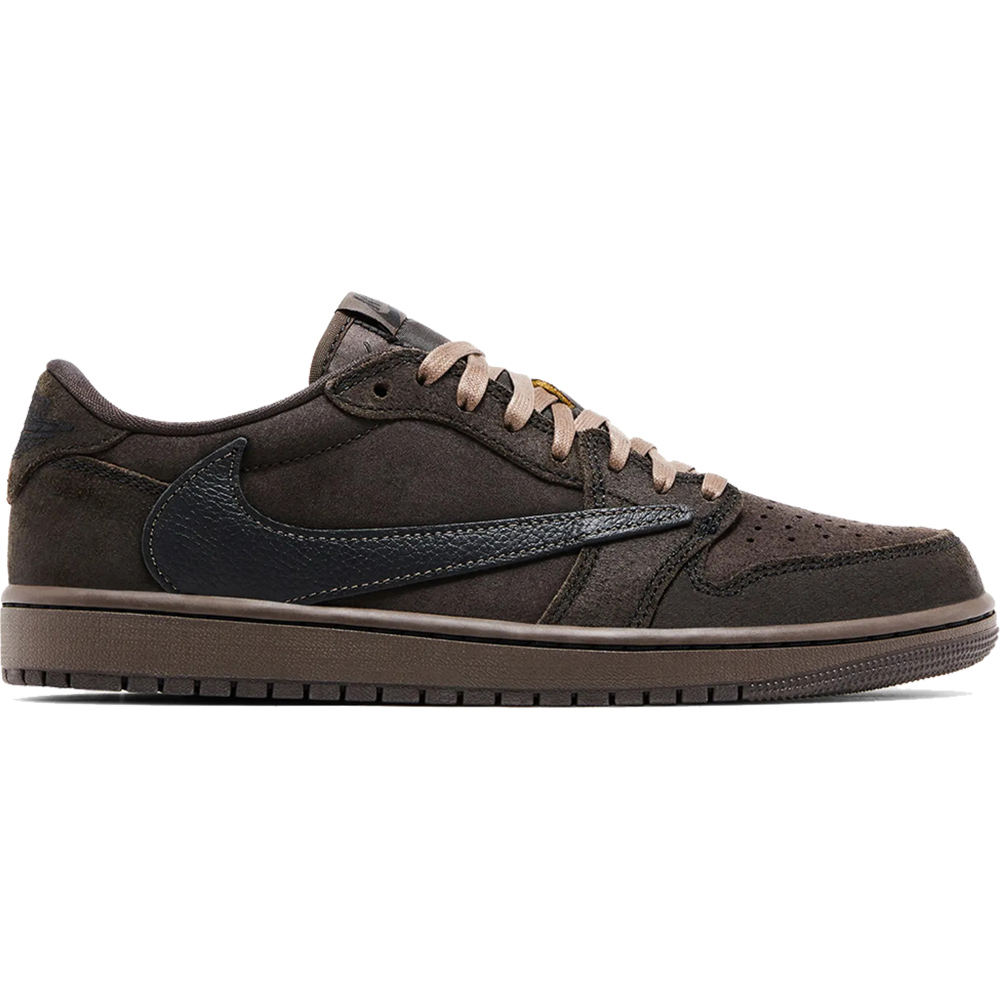 Little Kids'' Travis Scott x Air Jordan 1 Retro Low ''Velvet Brown''