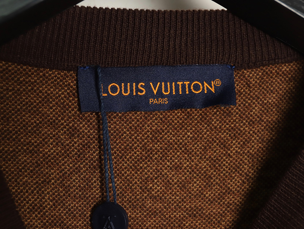 l0*is v*t0n pharrell Di*m*nd logo checkerboard knit short-sleeve