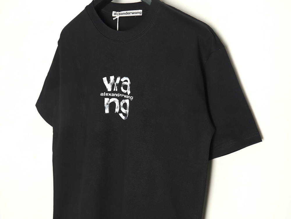 Alexander Wang Painted Lettering Short Sleeve T-Shirt TSK1