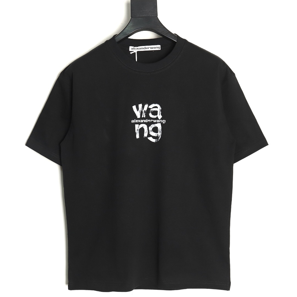 Alexander Wang Painted Lettering Short Sleeve T-Shirt TSK1