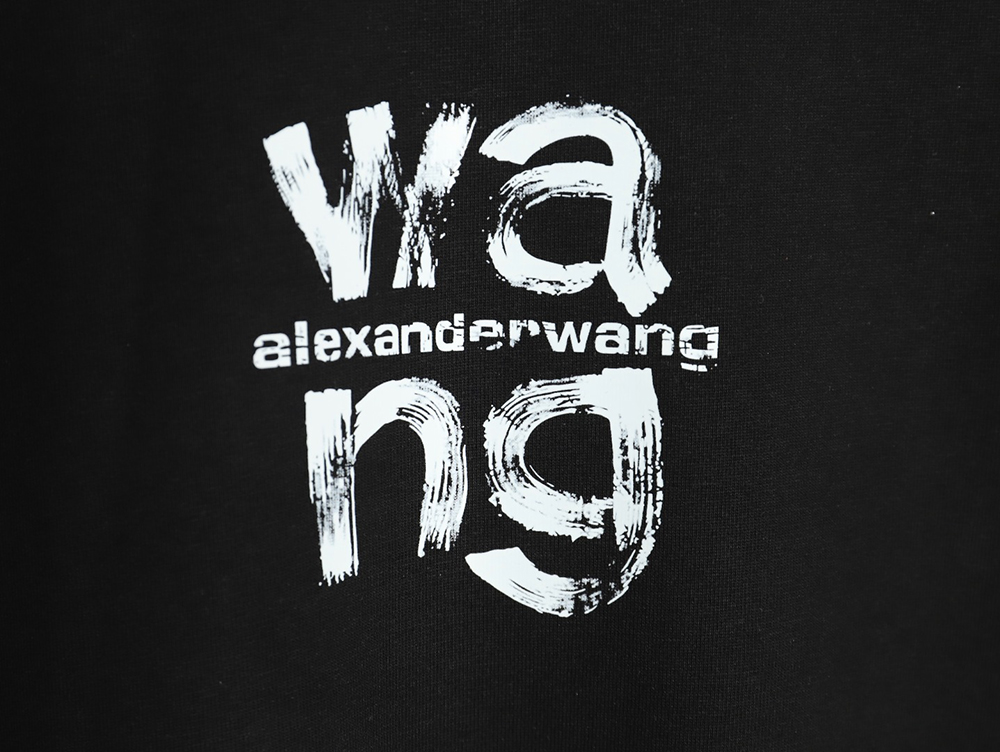 Alexander Wang Painted Lettering Short Sleeve T-Shirt TSK1