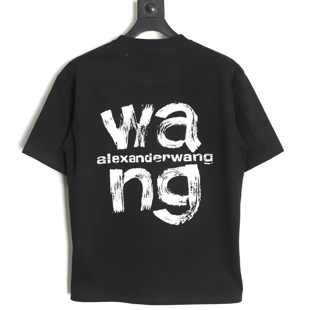 Alexander Wang Painted Lettering Short Sleeve T-Shirt TSK1