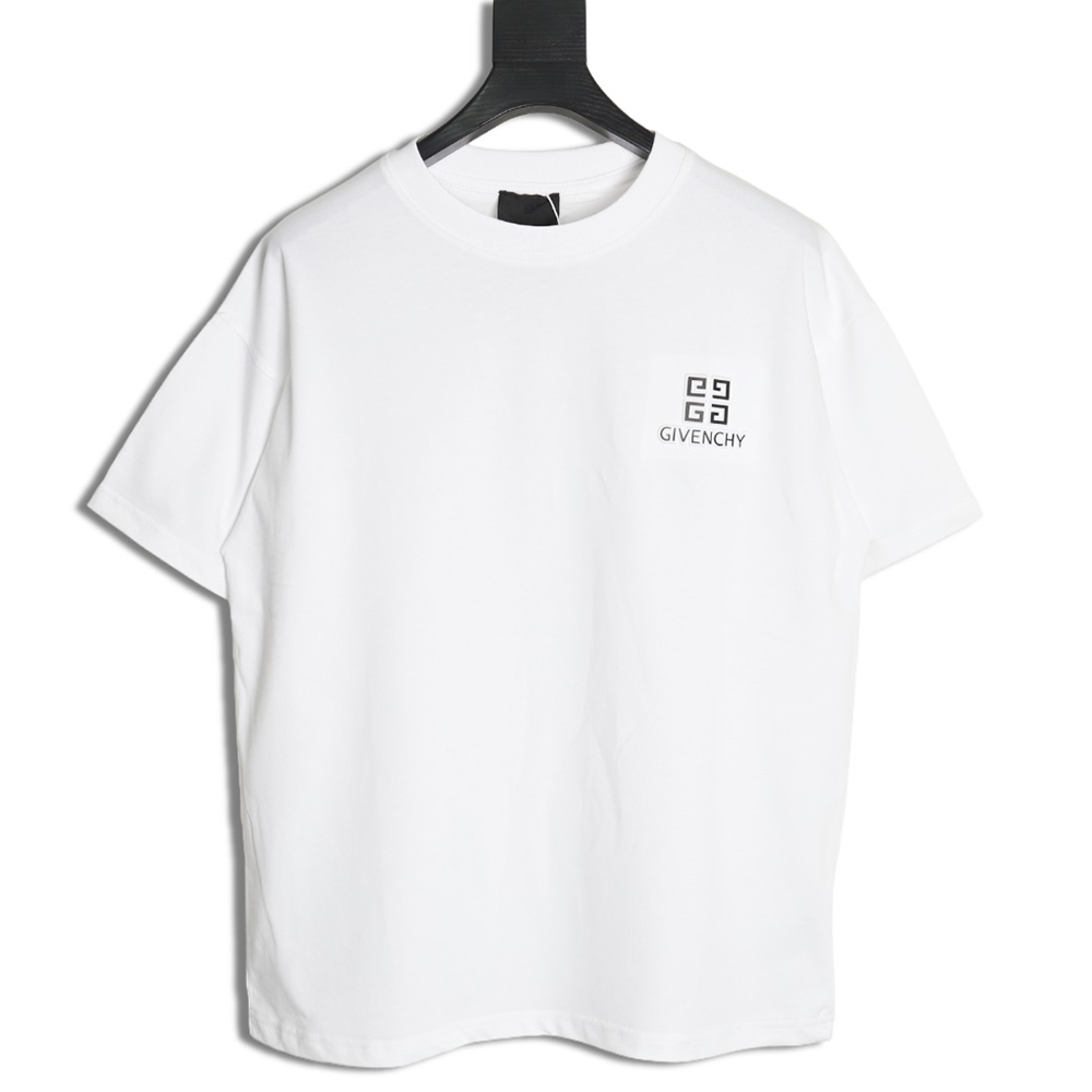 Givenchy four-square letter 3D printed short-sleeved T-shirt