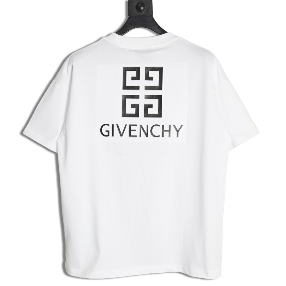Givenchy four-square letter 3D printed short-sleeved T-shirt