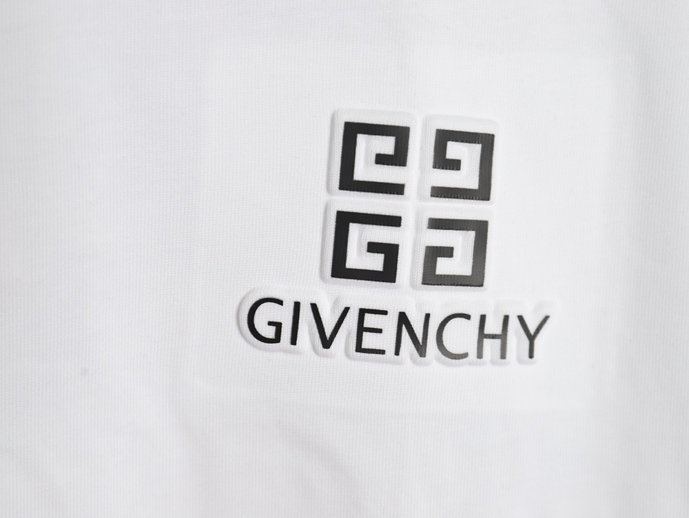 Givenchy four-square letter 3D printed short-sleeved T-shirt