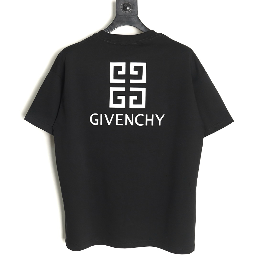 Givenchy four-square letter 3D printed short-sleeved T-shirt TSK1