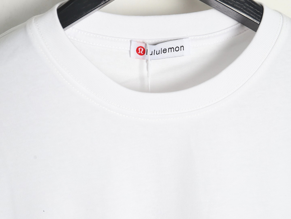 Lulu Lemon Lettering Logo Embroidered Short Sleeve