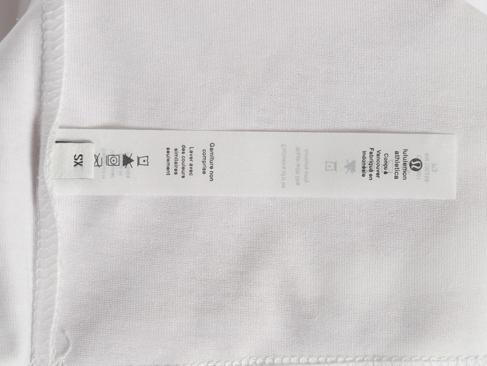 Lulu Lemon Lettering Logo Embroidered Short Sleeve