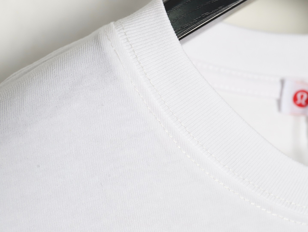 Lulu Lemon Lettering Logo Embroidered Short Sleeve