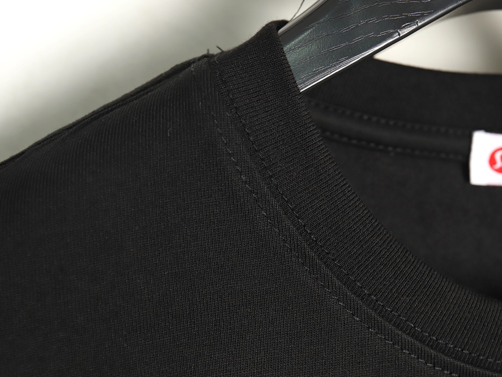 Lulu Lemon Lettering Logo Embroidered Short Sleeve TSK1