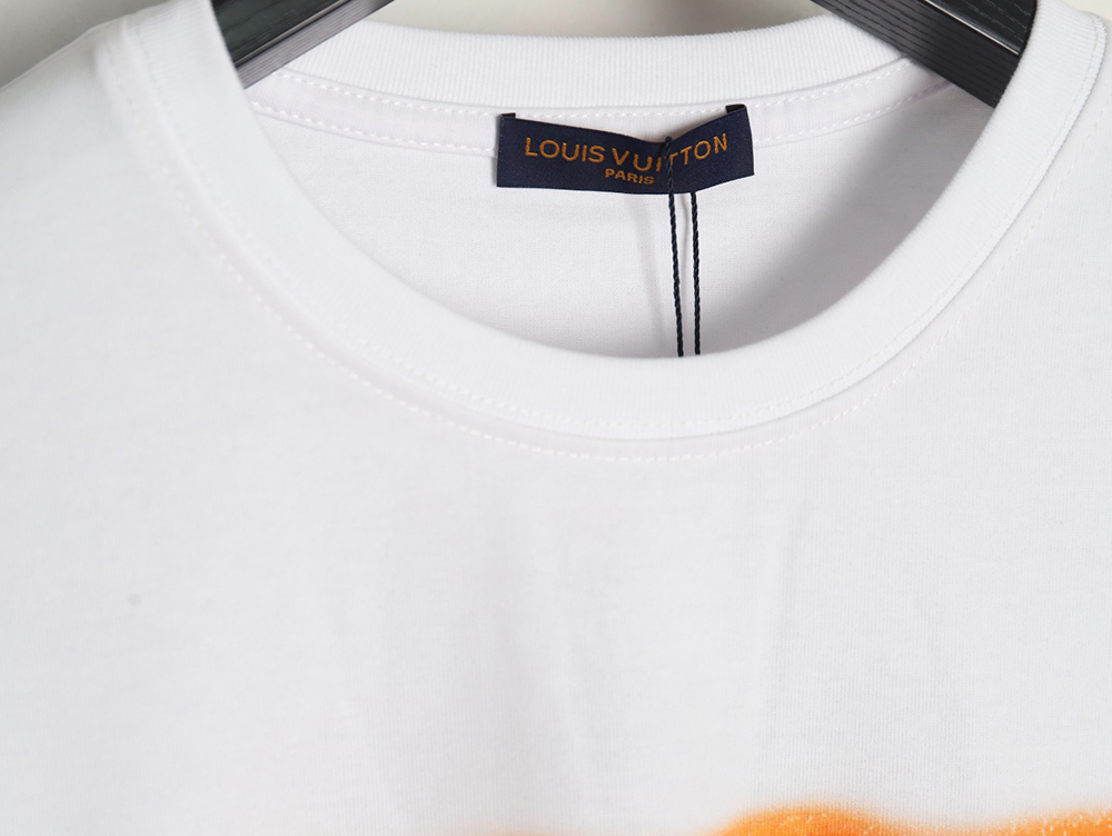 l0*is V*t0n world map art print rhinestone short sleeve t-shirt