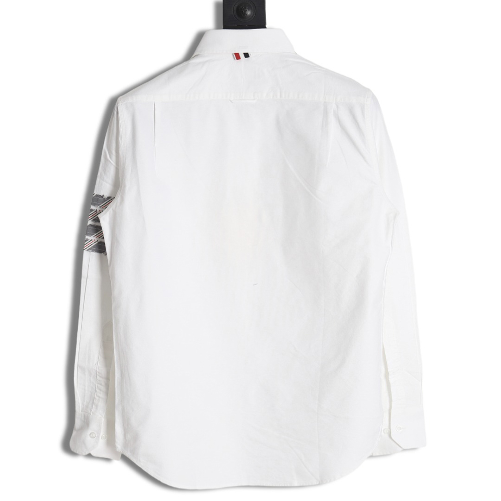 Thom Browne Oxford Classic Cuff Tricolor Long Sleeve Shirt