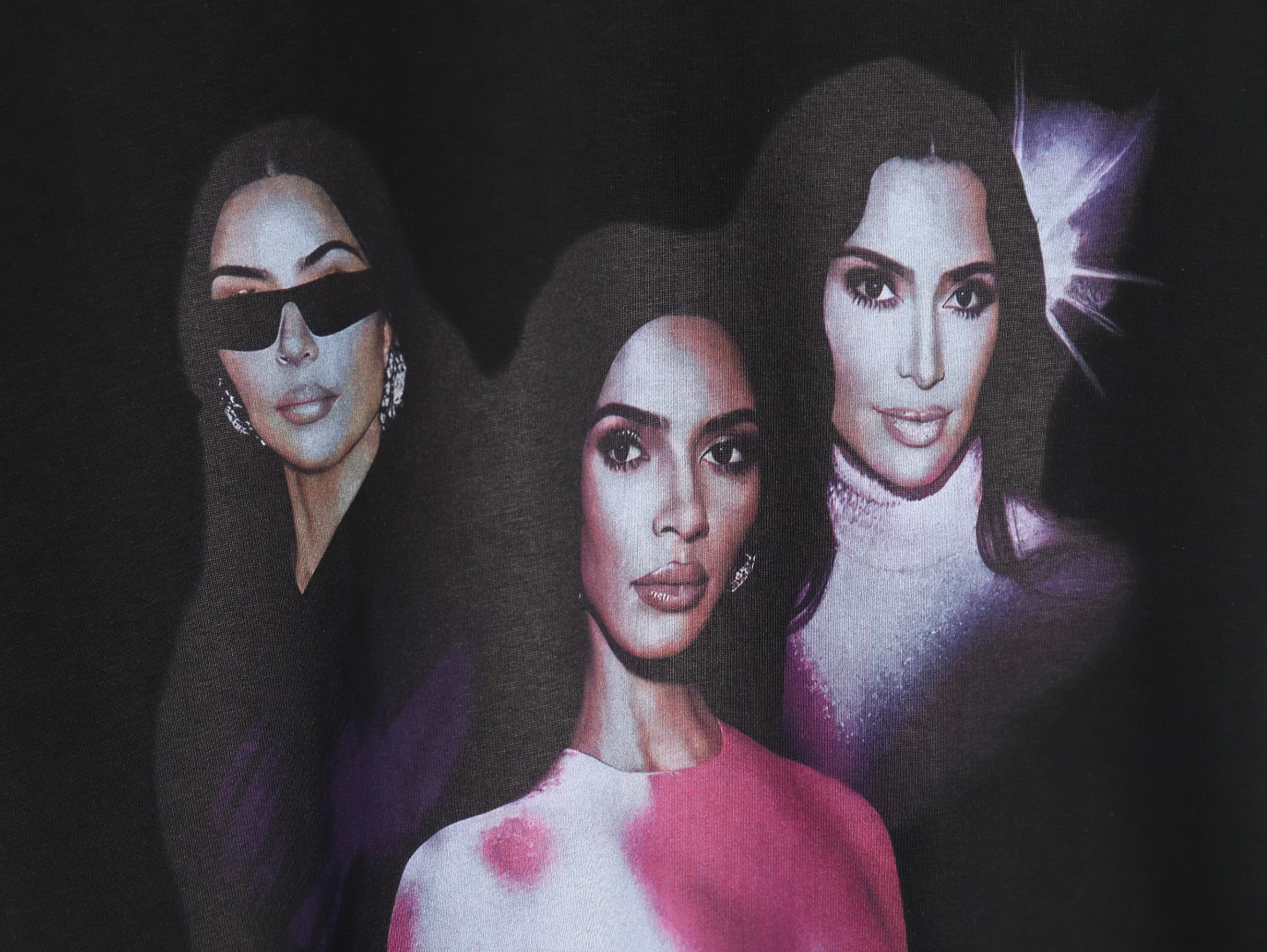 Ba*len*cia*ga kimk art short sleeve t-shirt