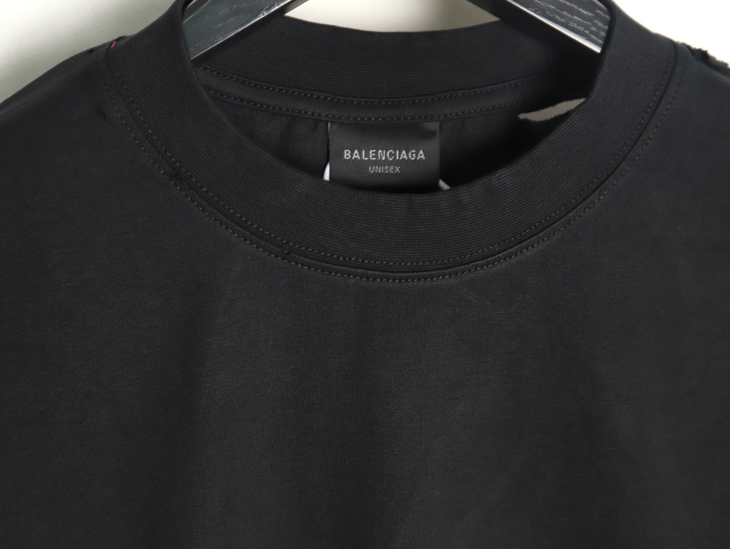 Ba*len*cia*ga tape print short sleeve t-shirt