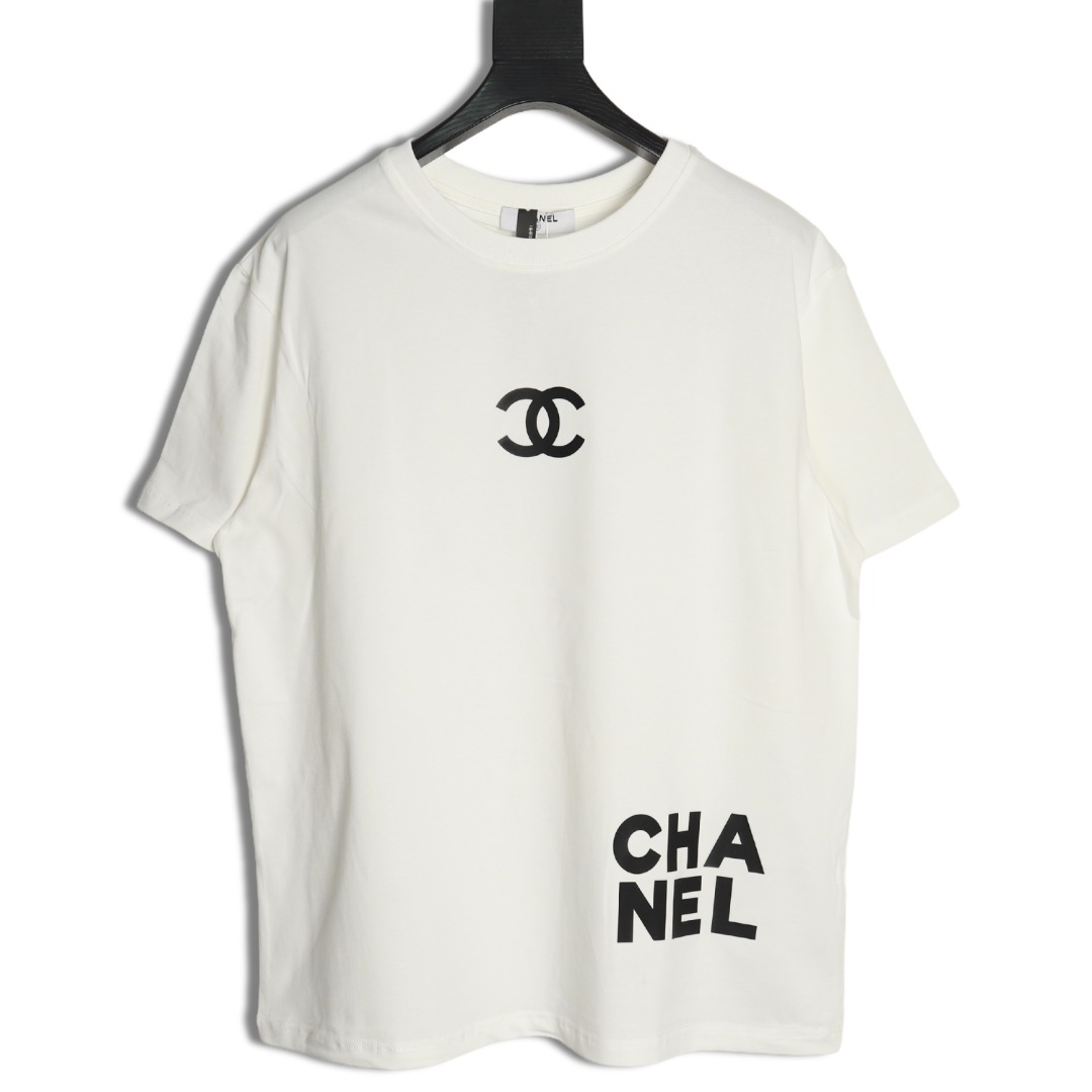 Ch*el chest press rubber short sleeve t-shirt