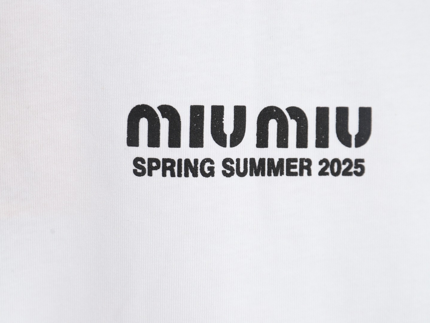 Miu Miu letter logo short sleeve T-shirt