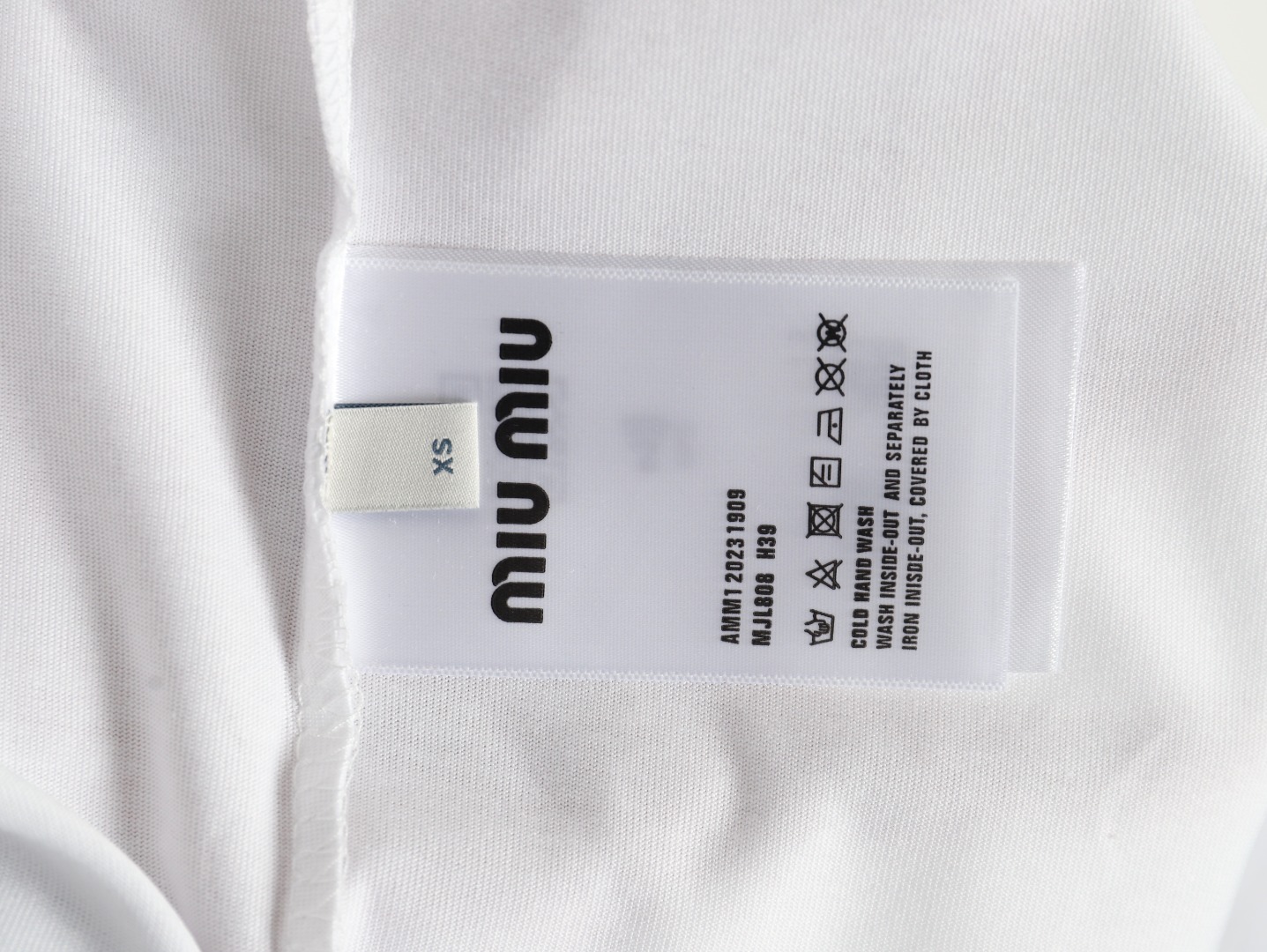 Miu Miu letter logo short sleeve T-shirt