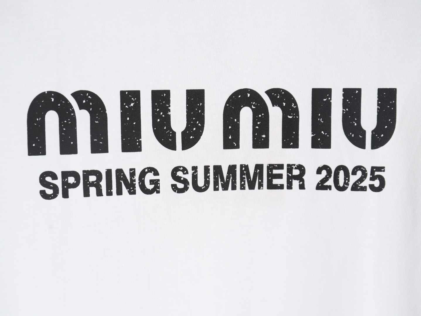 Miu Miu letter logo short sleeve T-shirt