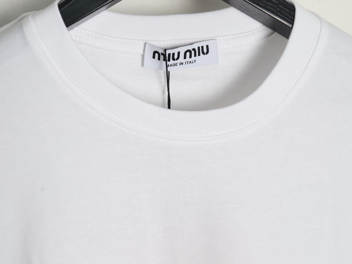 Miu Miu letter logo short sleeve T-shirt