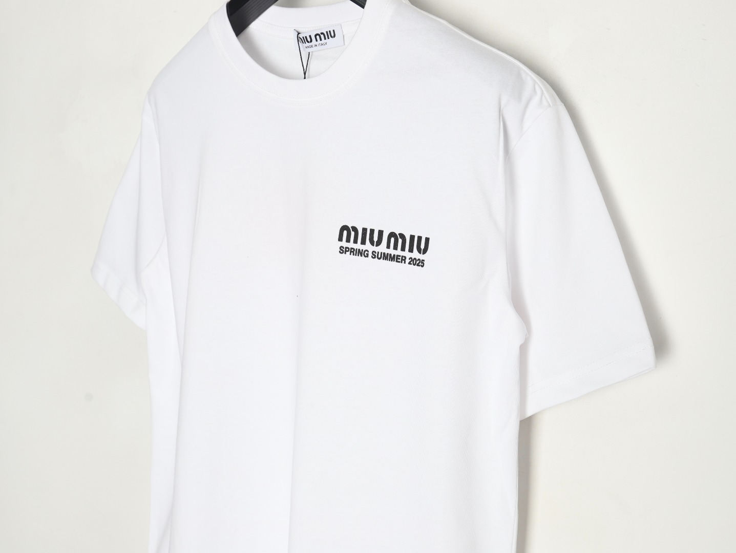 Miu Miu letter logo short sleeve T-shirt