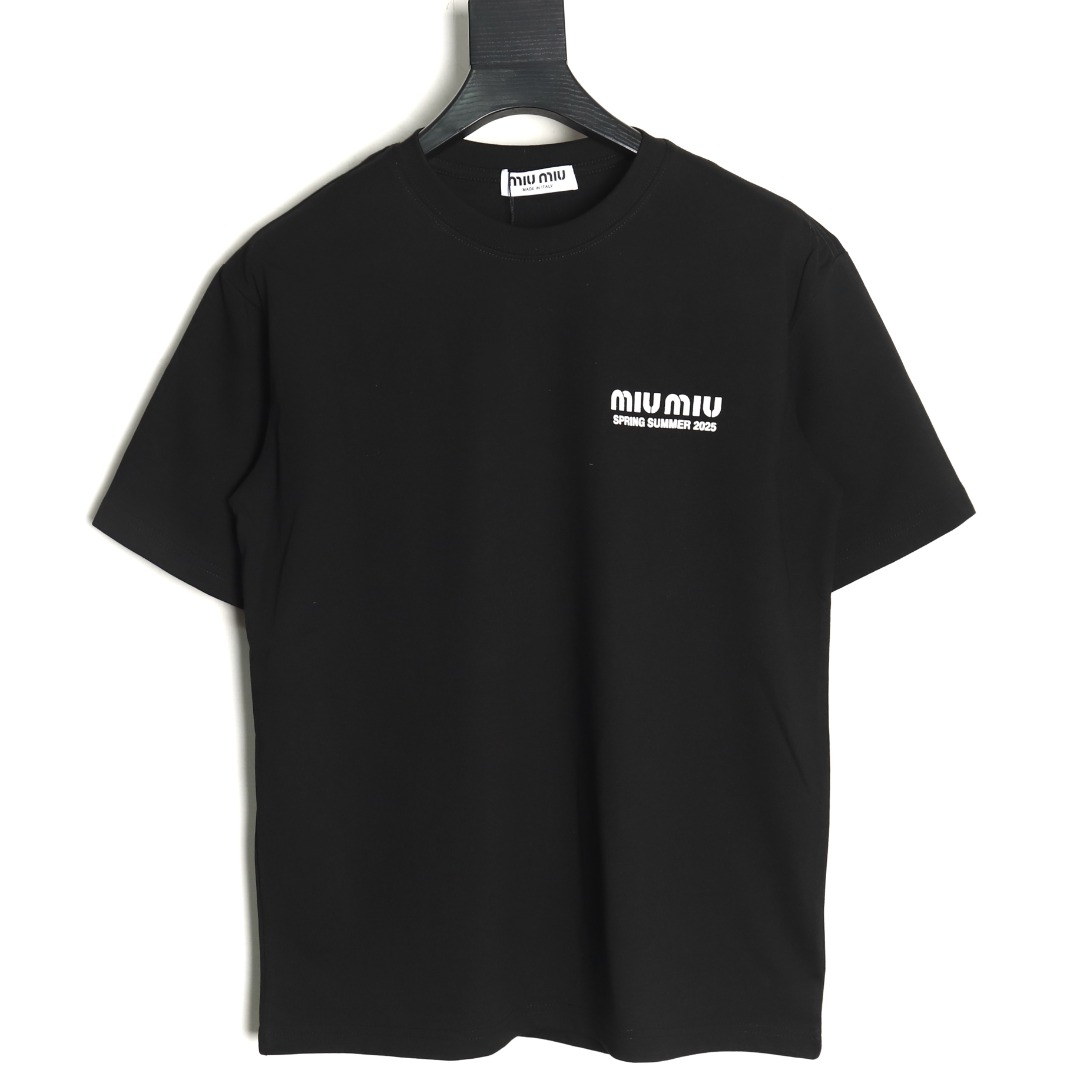 Miu Miu letter logo short sleeve T-shirt TSK1