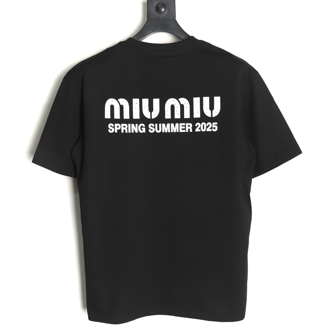 Miu Miu letter logo short sleeve T-shirt TSK1