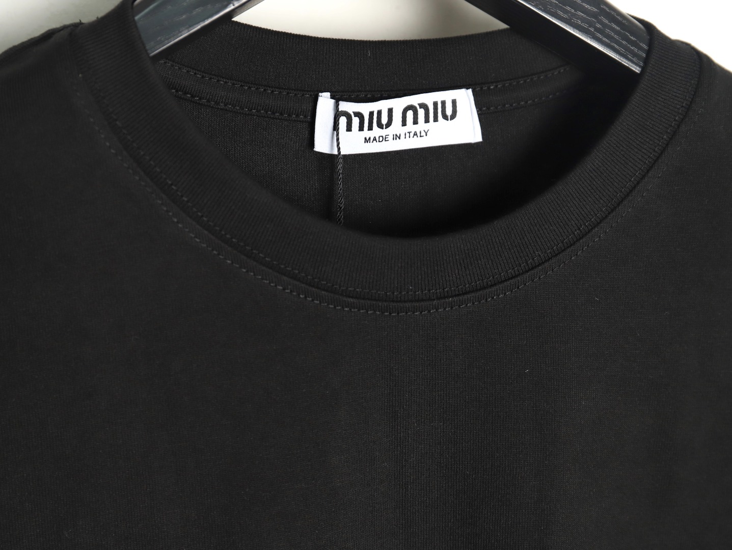 Miu Miu letter logo short sleeve T-shirt TSK1